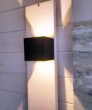 LED SQUARE ANTHRACITE UP/DOWN WALL LAMP ALUMINIUM FITTING - 10W
