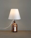 BOTTLE TABLE LAMP KIT - WHITE SHADE