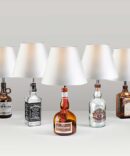 BOTTLE TABLE LAMP KIT - WHITE SHADE