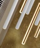 ·VARAS· LAMP, 11L., GOLD/WHITE