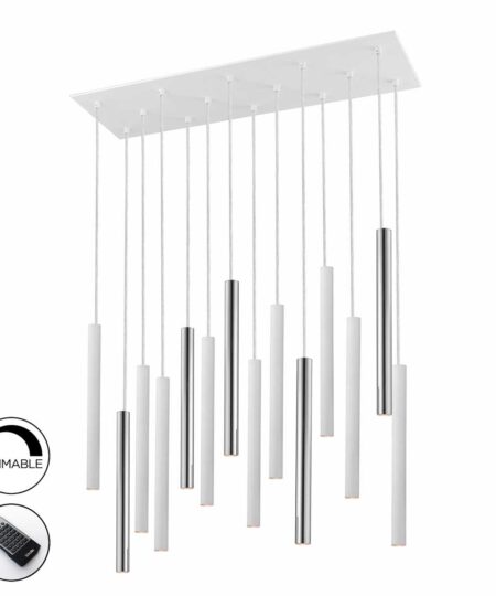 ·VARAS·LAMP,14L., CHROME/WHITE
