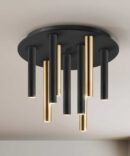 ·VARAS· CEILING LAMP GOLD/BLACK 9L
