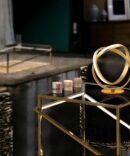 ·LAZAS· TABLE LAMP, GOLD LEAVES Ø30