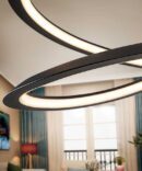 ·LOOPING· LAMP, BLACK, Ø60