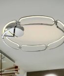 ·COLETTE· LED CEILING L.Ø80, CHROME, DIM