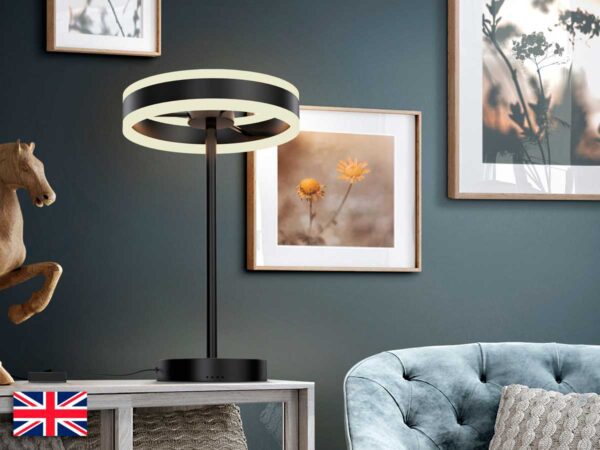 ·HELIA· LED TABLE LAMP, MATT BLACK