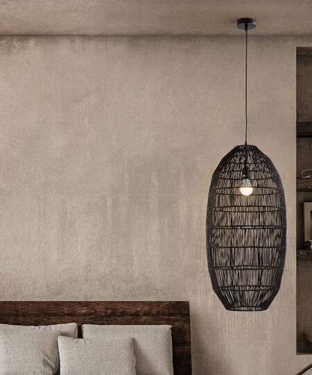 Large Corded Paper Ceiling Pendant Lamp