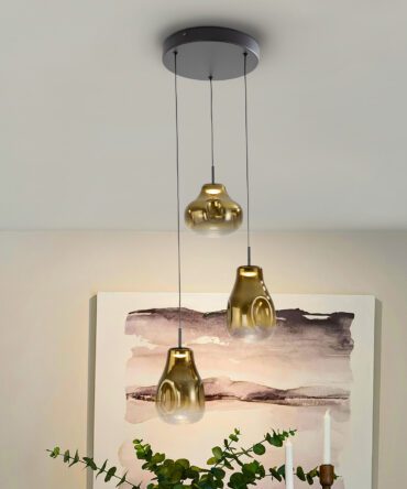 LEDIS - LAMP 3L BLACK-GOLDEN