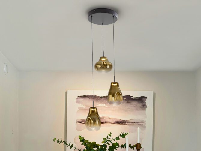 LEDIS - LAMP 3L BLACK-GOLDEN