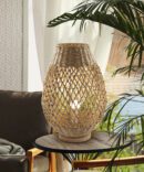 AIZA - BRAIDED PAPER TABLE LAMP H55