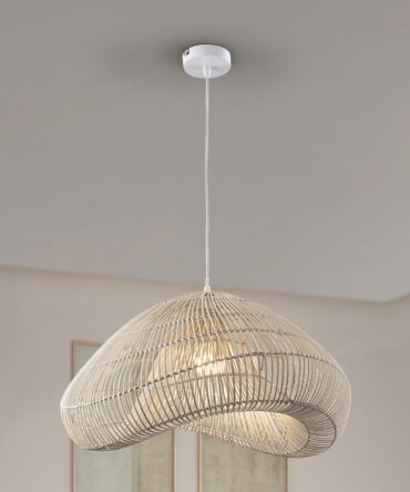 ABAH - LAMP WHITE RATTAN