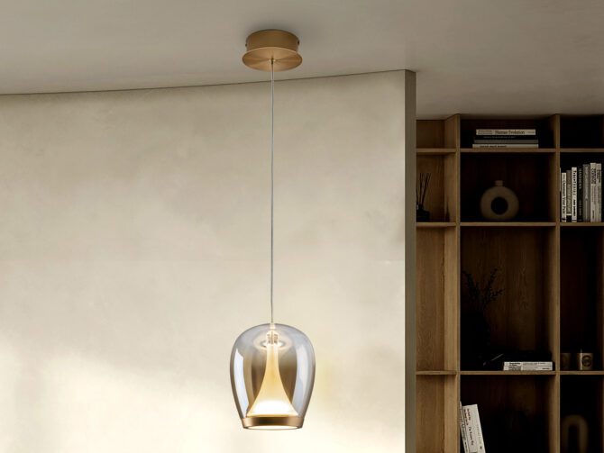 USPIRO - GOLDEN-AMBER LAMP D18